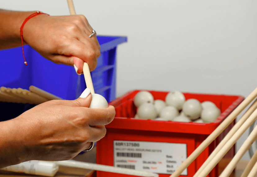 Mallets with threaded inserts