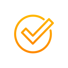 yellow checkmark in circle