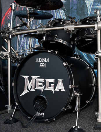 Megadeath custom drumhead from EVANS