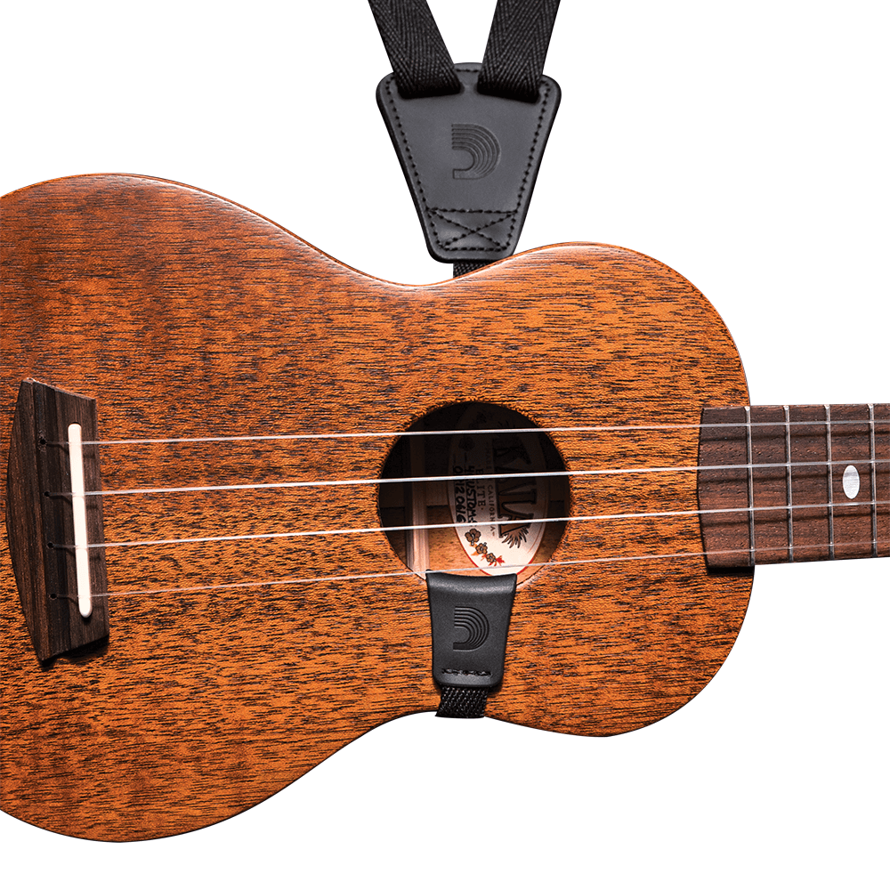 D'Addario Eco Ukulele Strap, Black