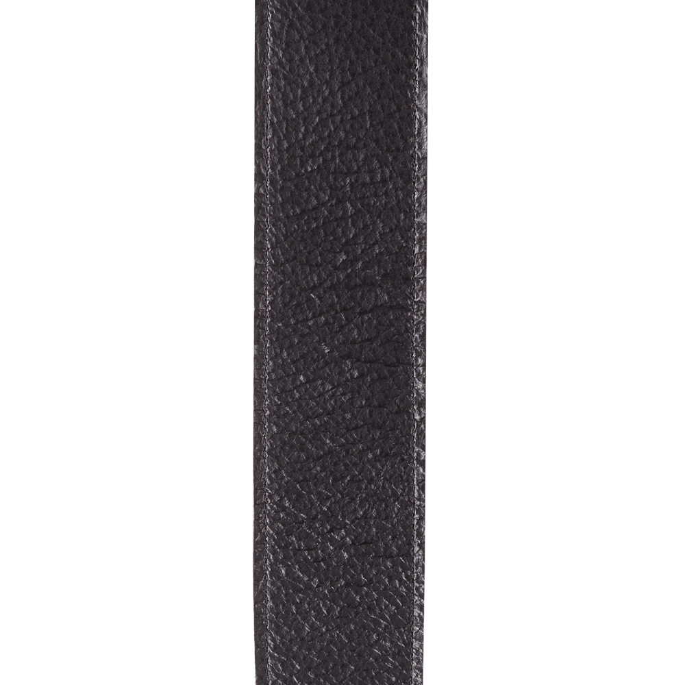 D'Addario Slim Garment Leather Guitar Strap, Black