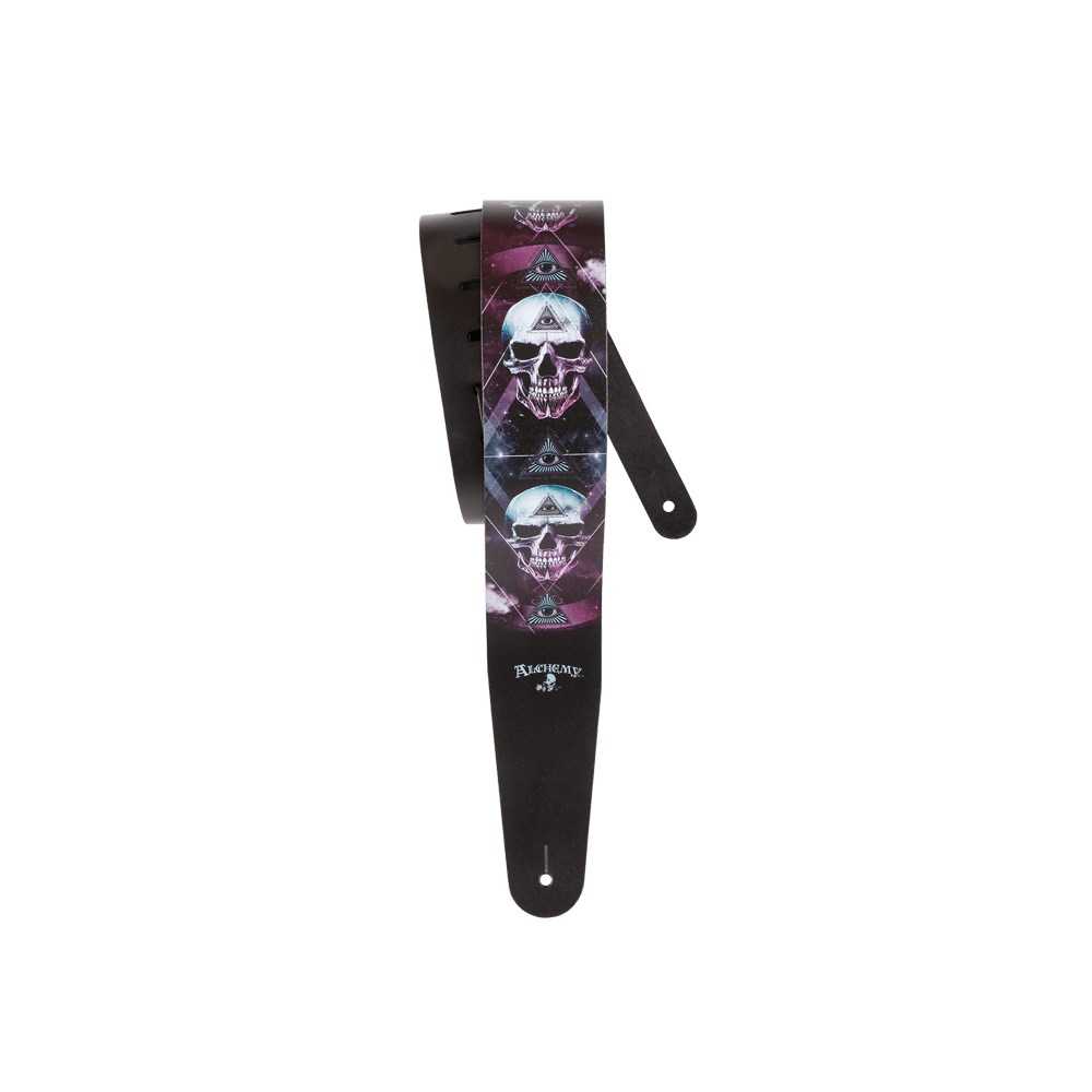 D'Addario Alchemy Leather Guitar Strap, The Void