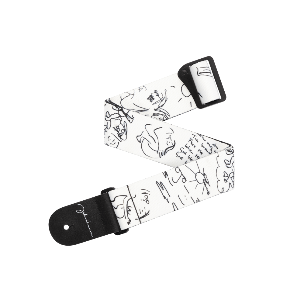 D'Addario John Lennon Art Series Polyester Strap - John & Yoko