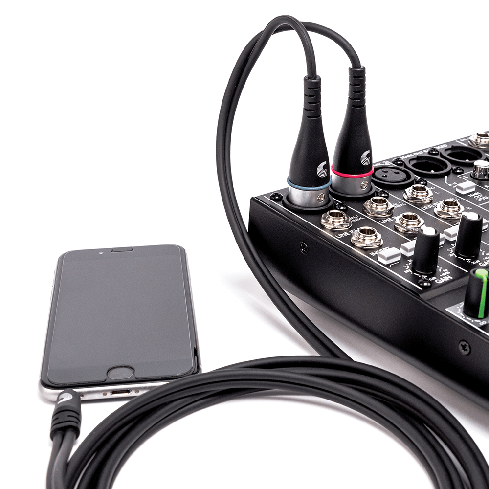 D'Addario Custom Series 1/8” to Dual XLR Audio Cable