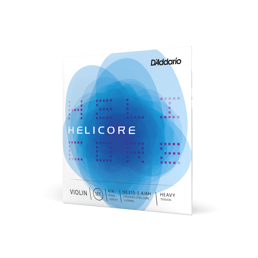 D'Addario Helicore Violin 5-String Set, 4/4 Scale, Heavy Tension