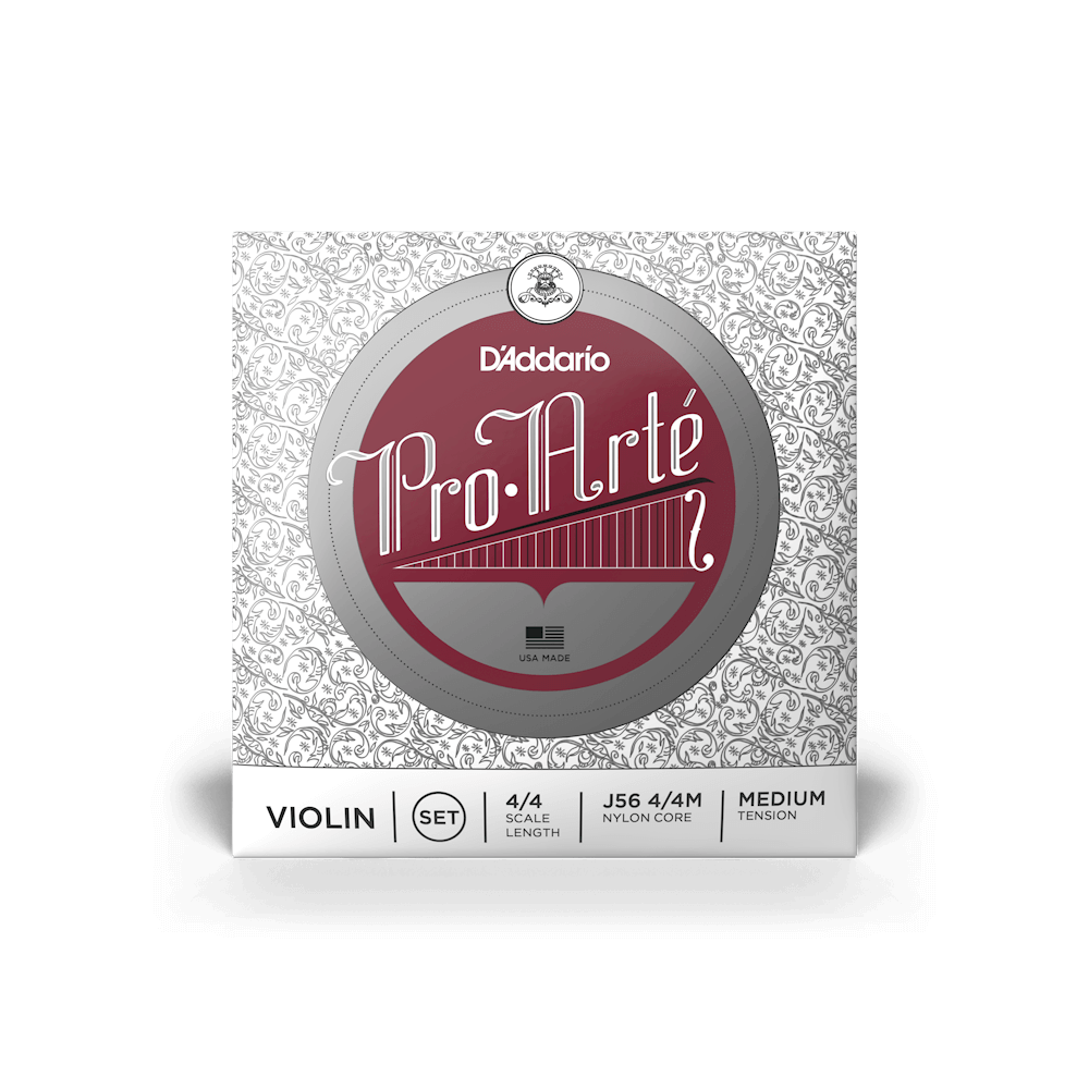 D'Addario Pro-Arte Violin String Set, 4/4 Scale, Medium Tension