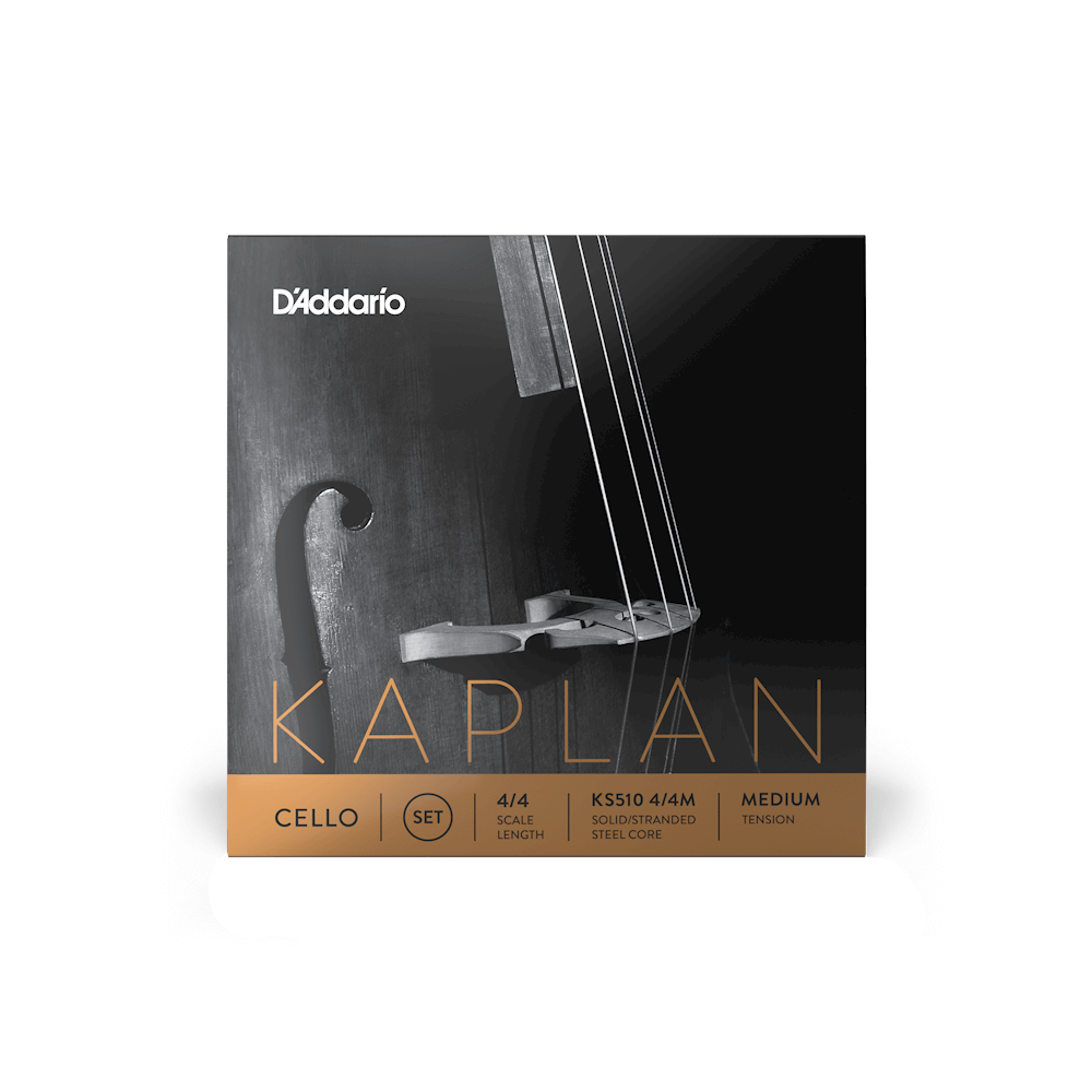 D'Addario Kaplan Cello String Set, 4/4 Scale, Medium Tension