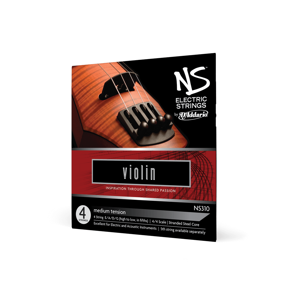 D'Addario NS Electric Violin String Set, 4/4 Scale, Medium Tension