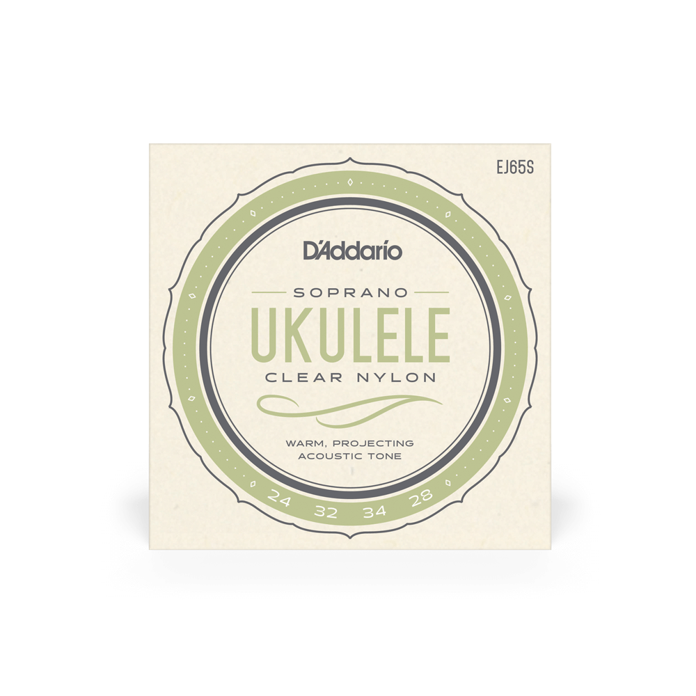 D'Addario EJ65S Pro-Arté Custom Extruded Nylon Ukulele Strings, Soprano