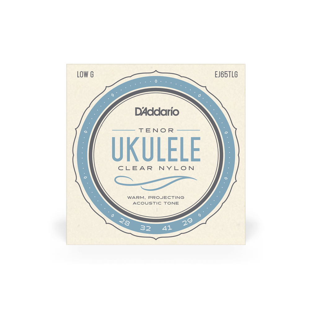 D'Addario EJ65TLGPro-Arté Custom Extruded Nylon Ukulele Strings, Tenor Low-G