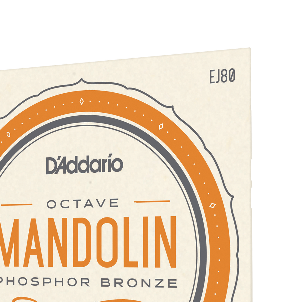 D'Addario EJ80 Phosphor Bronze Octave Mandolin Strings, Medium, 12-46