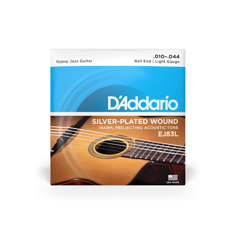 10-44 Light Ball End, Gypsy Jazz Acoustic Guitar Strings