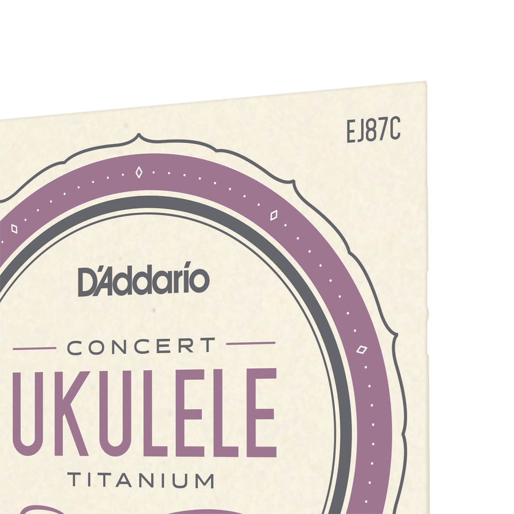 D'Addario EJ87C Titanium Ukulele Strings, Concert