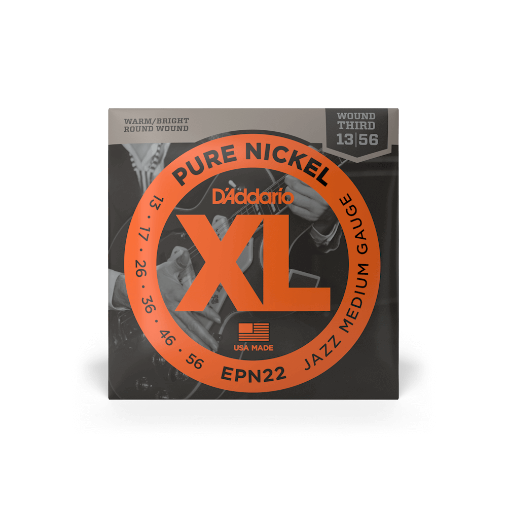 13-56 Jazz Medium, XL Pure Nickel Electric Guitar Strings