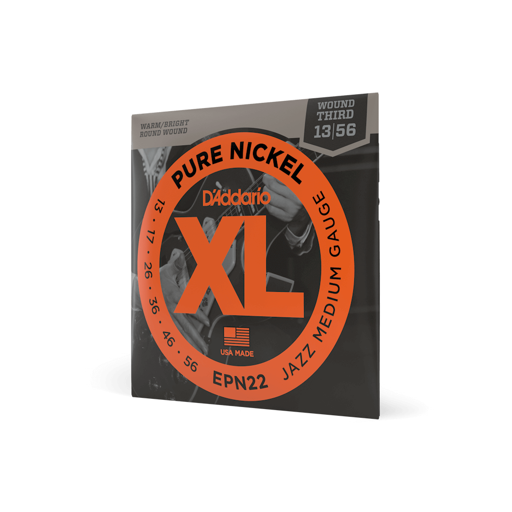 13-56 Jazz Medium, XL Pure Nickel Electric Guitar Strings