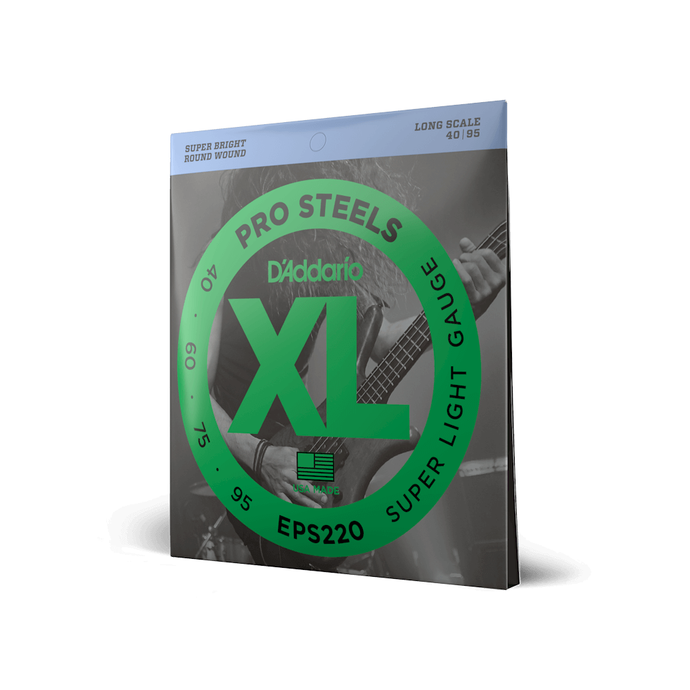 40-95 Super Light, Long Scale, XL ProSteels Bass Strings