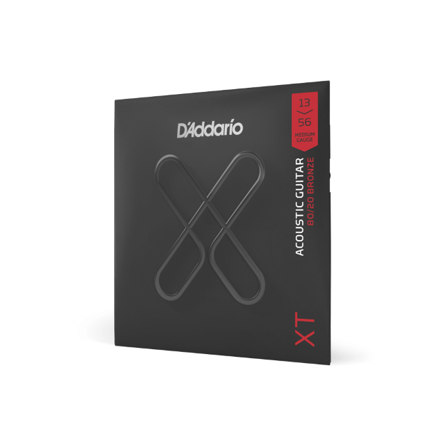 13-56 Medium, XT 80/20 Bronze Coated Acoustic Guitar Strings