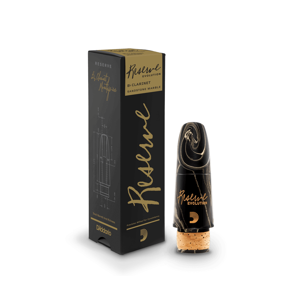 D'Addario Reserve Evolution Bb Clarinet Marble Mouthpiece, EV10