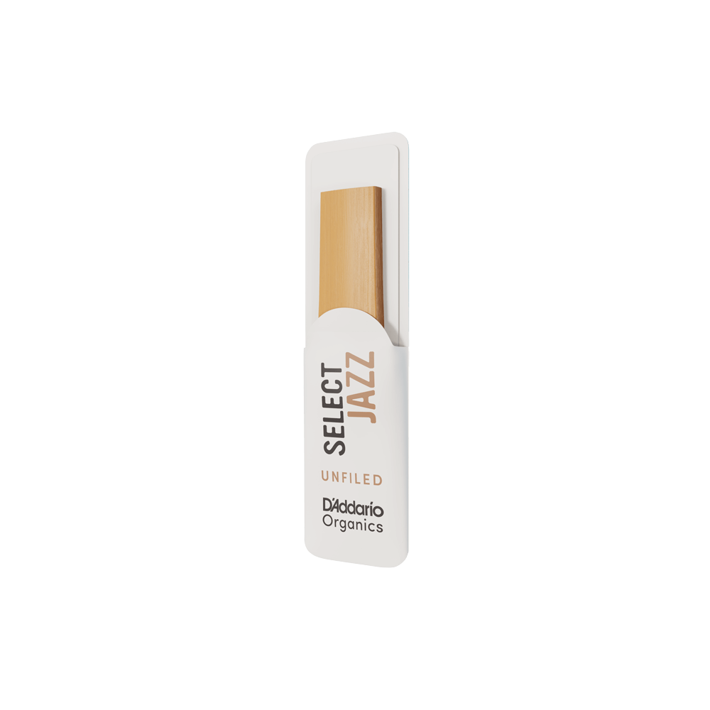 D'Addario Organic Select Jazz Unfiled Soprano Saxophone Reeds, Strength 3 Hard, Individually-Sealed, 10-Pack