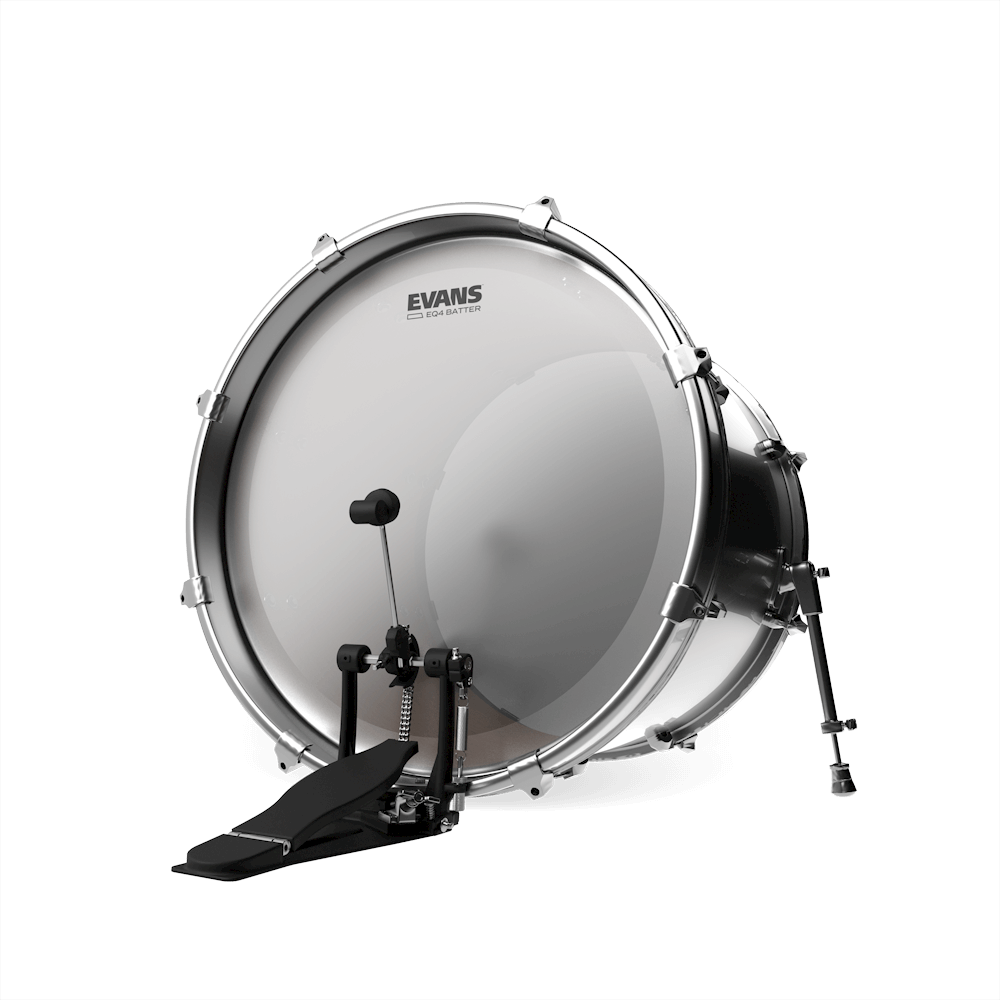 EVANS EQ4 Frosted Bass Batter Drumhead,, 20 Inch