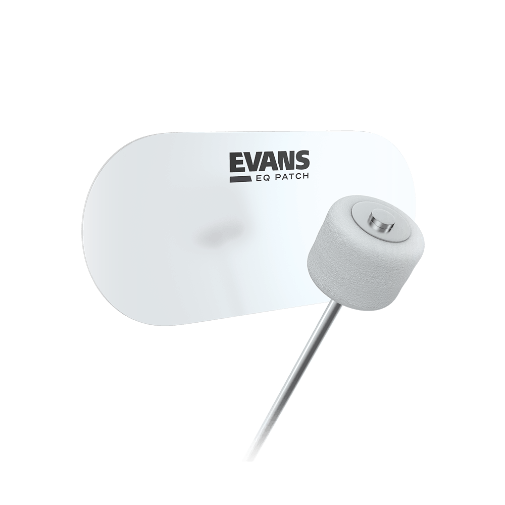 EVANS EQ Double Pedal Patch, Clear Plastic