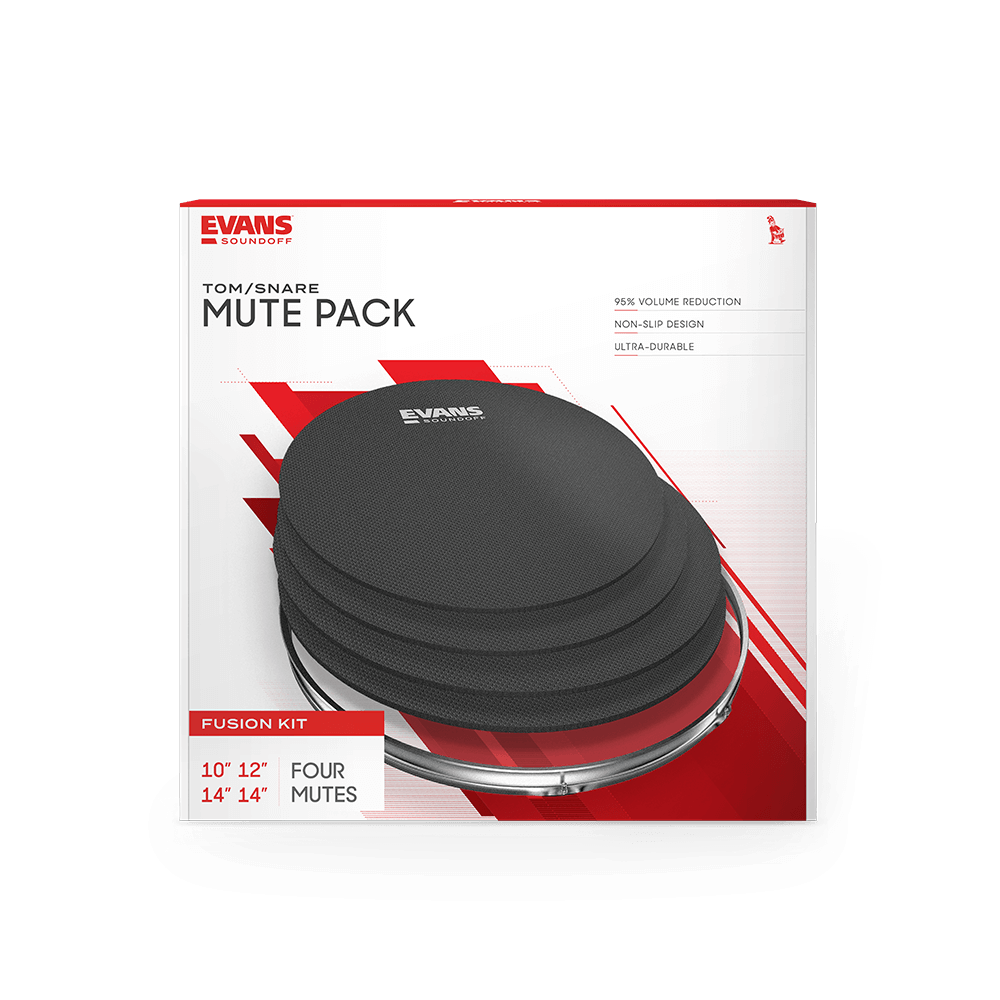 SoundOff by EVANS Drum Mute Pack, Fusion (10", 12", 14", 14")