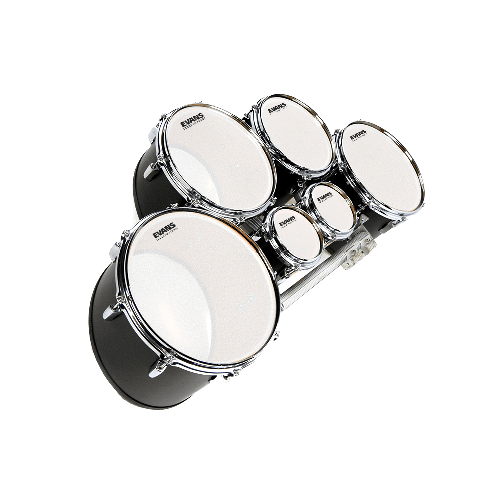 EVANS MX Frost Marching Tenor Drum Head, 12 Inch