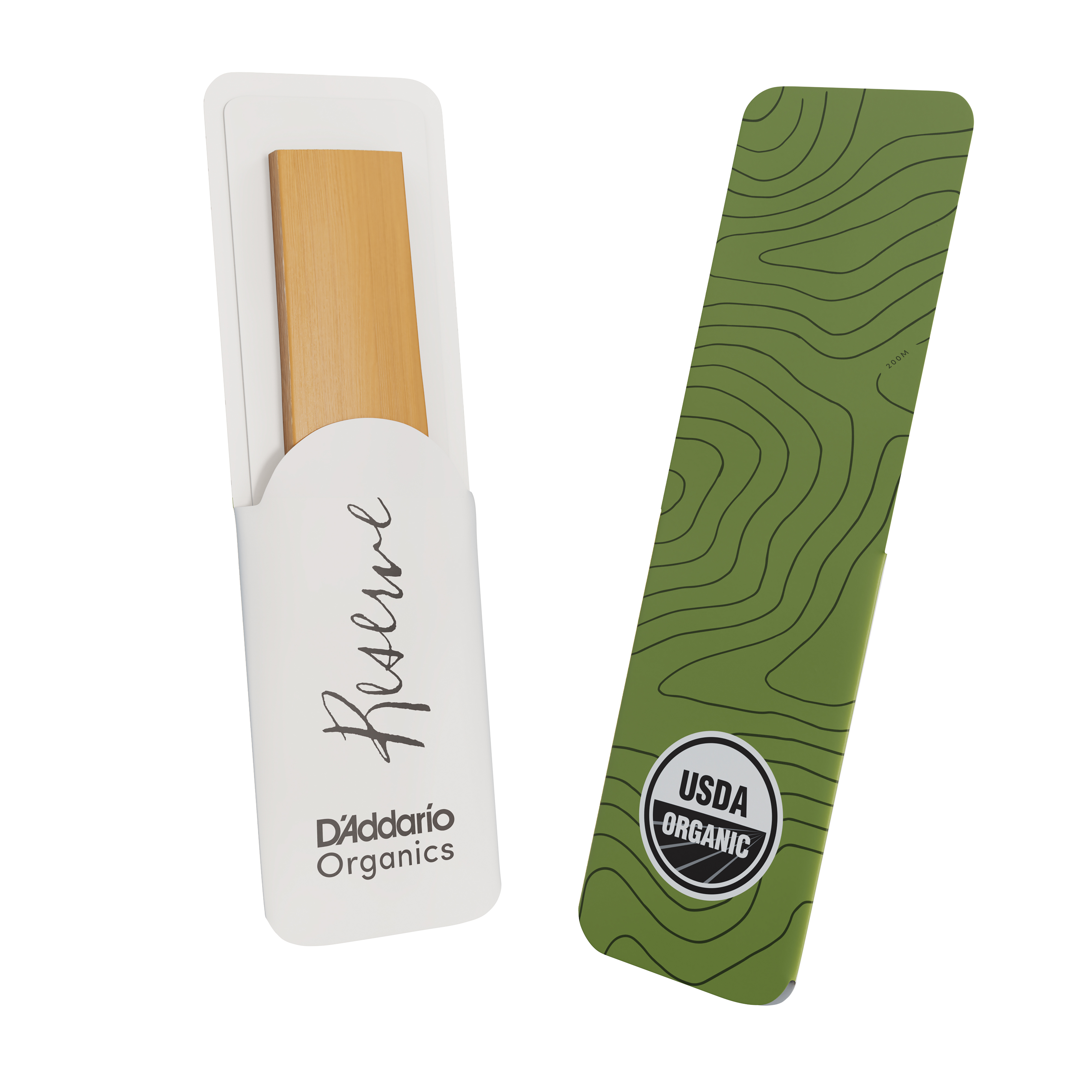 D'Addario Organic Reserve Soprano Saxophone Reeds, Strength 3.0, Individually-Sealed, 10-Pack