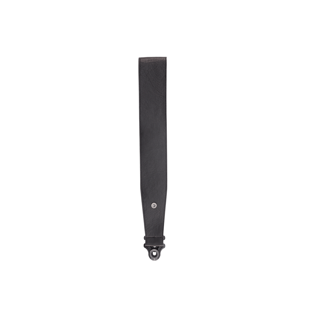 D'Addario Comfort Leather Auto Lock Guitar Strap, Black