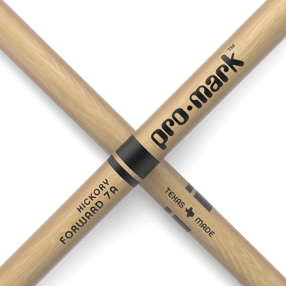 ProMark Classic Forward 7A Hickory Drumstick, Oval Nylon Tip
